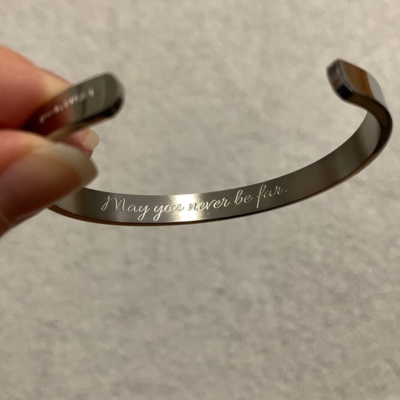 Nominal Men’s Silver Bracelets with Kaaba Coordinates - Picture 3 of 14